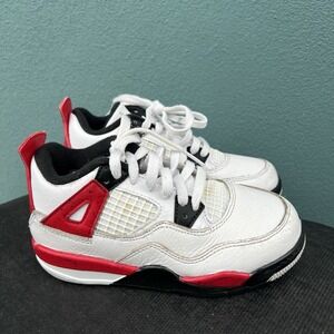 Nike Air Jordan 4 Retro OG Size 12C PS "Fire Red" 2020 BQ7669-161